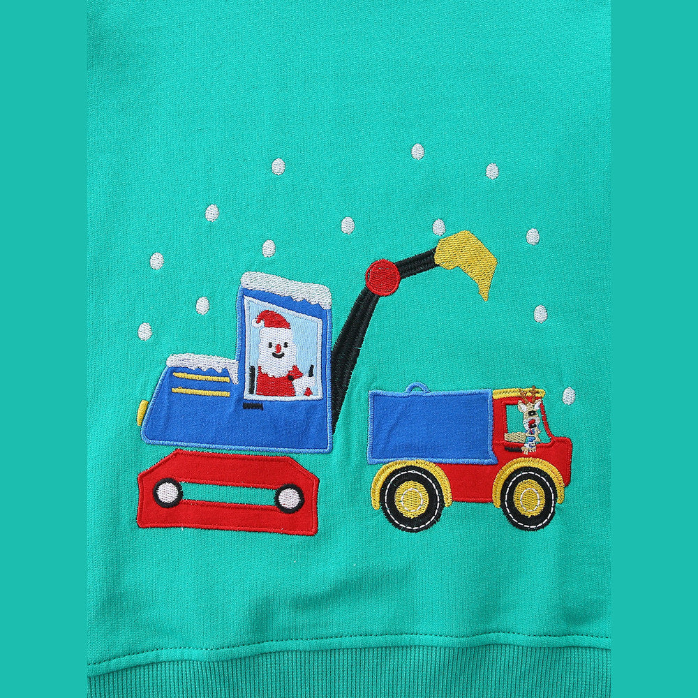 MyKids-USA® Christmas Cartoon Pattern Long Sleeves Sweatshirt for Boys