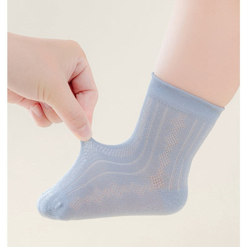MyKids-USA® Baby Kids Boys and Girls Breathable Letters and Geometric Pattern Socks Set