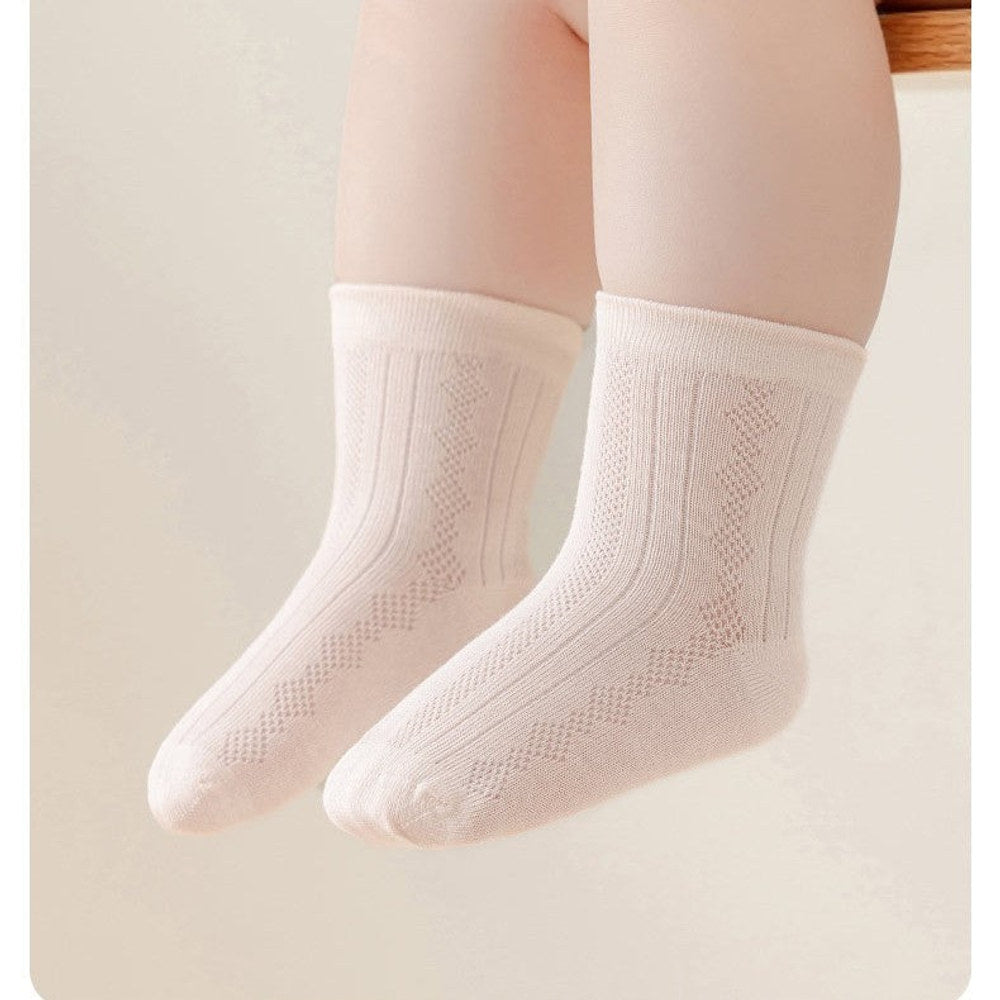 MyKids-USA® Baby Kids Boys and Girls Breathable Letters and Geometric Pattern Socks Set