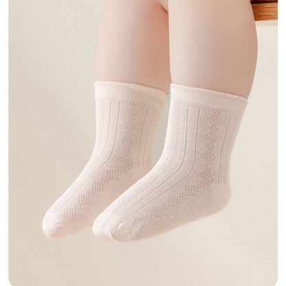 MyKids-USA® Baby Kids Boys and Girls Breathable Letters and Geometric Pattern Socks Set