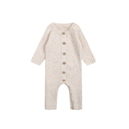 MyKids-USA® Baby Kids Long Sleeves Dots Pattern Single Breasted Knitted Rompers