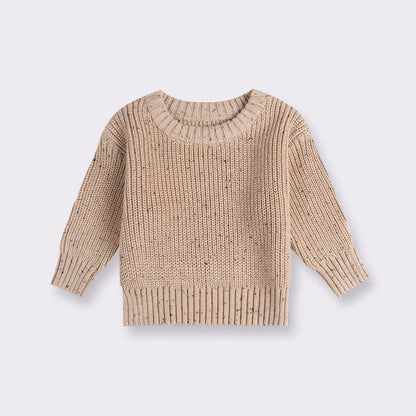 MyKids-USA® Kids Long Sleeves Dots Pattern Pullover and Pants Knitted Clothes