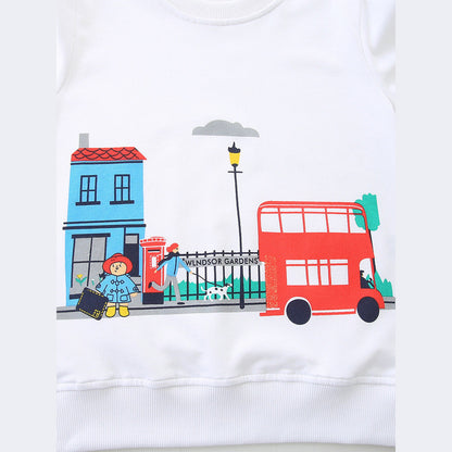 MyKids-USA® Cartoon Pattern Long Sleeves Pullover for Stylish Girls