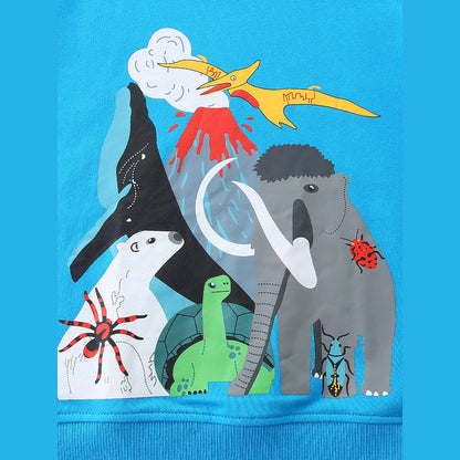 MyKids-USA® Animals Cartoon Pattern Long Sleeves Pullover for Boys
