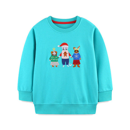 MyKids-USA® Animals Cartoon Pattern Long Sleeves Pullover for Kids
