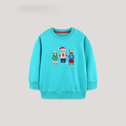 MyKids-USA® Animals Cartoon Pattern Long Sleeves Pullover for Kids