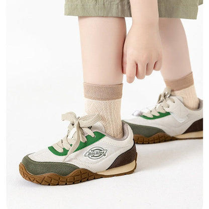 MyKids-USA® Baby Kids Boys and Girls Breathable Letters and Geometric Pattern Color Patchwork Socks Set