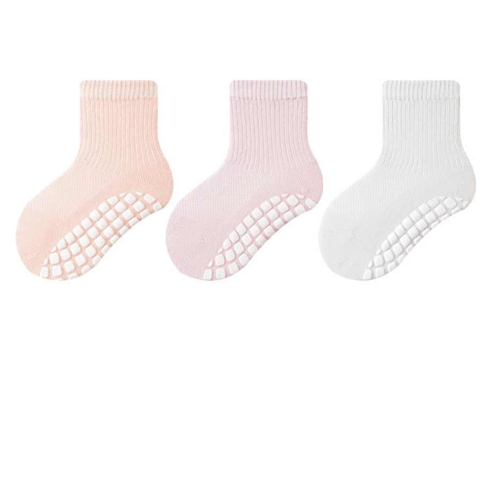 MyKids-USA® Baby Kids Boys and Girls Breathable Anti-Slip Color Patchwork Socks Set