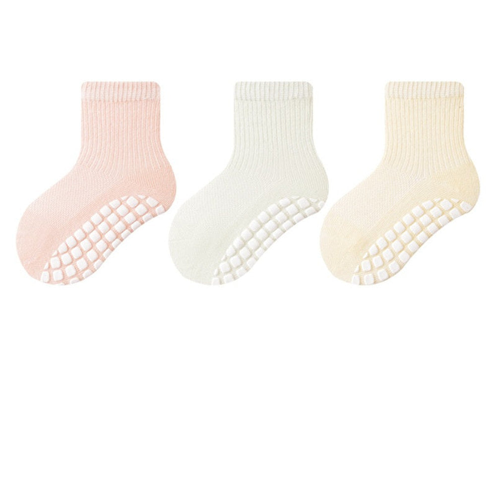 MyKids-USA® Baby Kids Boys and Girls Breathable Anti-Slip Color Patchwork Socks Set