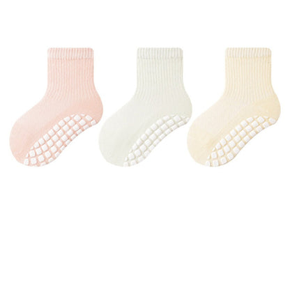 MyKids-USA® Baby Kids Boys and Girls Breathable Anti-Slip Color Patchwork Socks Set