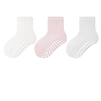 MyKids-USA® Baby Kids Boys and Girls Breathable Anti-Slip Color Patchwork Socks Set