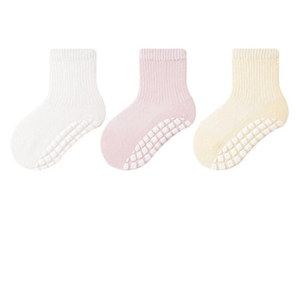 MyKids-USA® Baby Kids Boys and Girls Breathable Anti-Slip Color Patchwork Socks Set