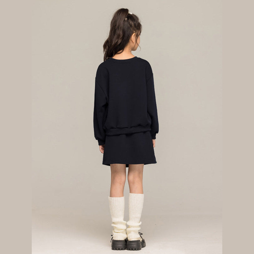 MyKids-USA® Kids Girls Long Sleeves Butterfly-bows Pattern Pullover and Skirt Sets