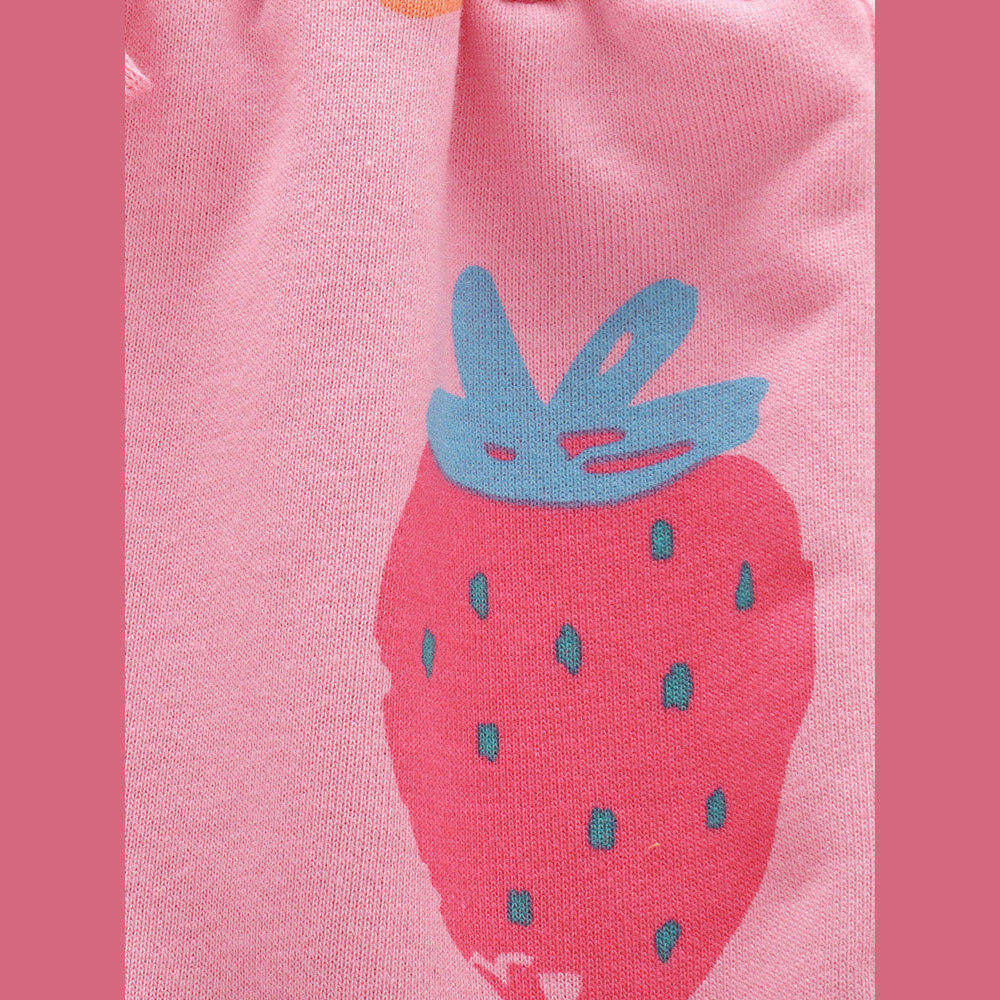 MyKids-USA® Baby Kids Girls Short Sleeves Strawberry Pattern T-shirt and Shorts Clothing Set