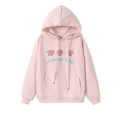 MyKids-USA® Kids Girls Long Sleeves Cartoon Embroidered Pattern Hoodie and Plaid Skirt Clothing Set