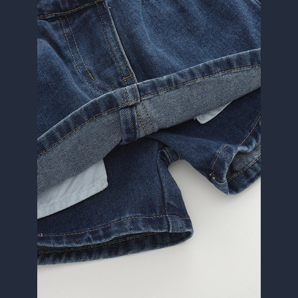 MyKids-USA® Girls Plain Denim Shorts