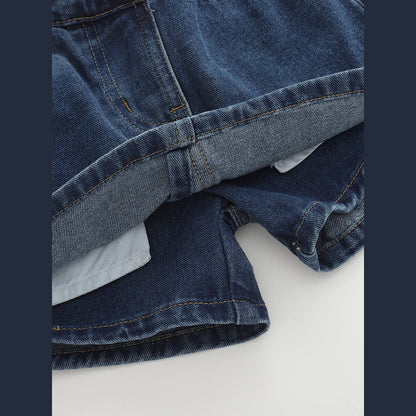 MyKids-USA® Girls Plain Denim Shorts