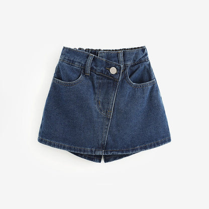 MyKids-USA® Girls Plain Denim Shorts