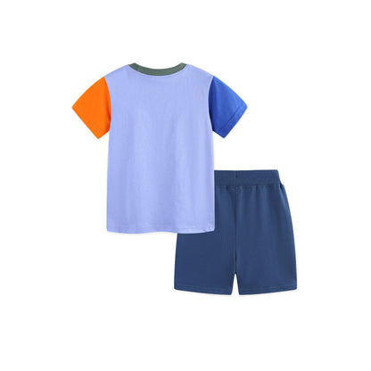 MyKids-USA® Baby Kids Boys Short Sleeves Animals Pattern T-shirt and Shorts Clothing Set