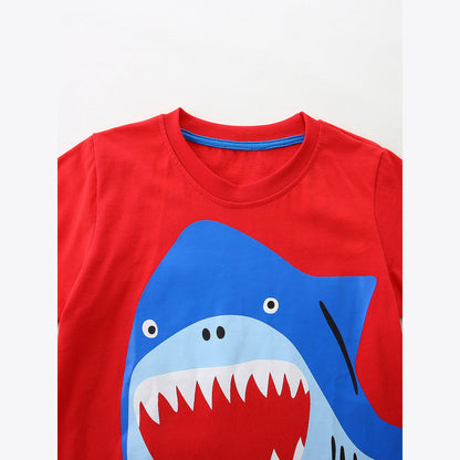 MyKids-USA® Baby Kids Boys Short Sleeves Animals Pattern T-shirt and Shorts Clothing Set