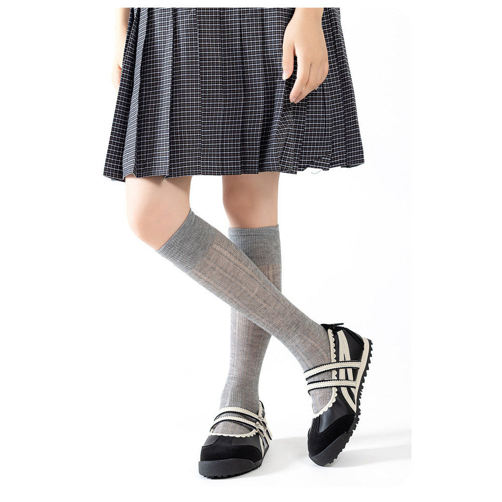 MyKids-USA® Baby Kids Girls Breathable Thin Solid Color Stockings