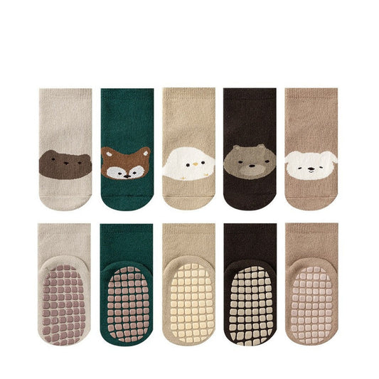 MyKids-USA® Baby Unisex Breathable Cartoon Pattern Warm Socks Set