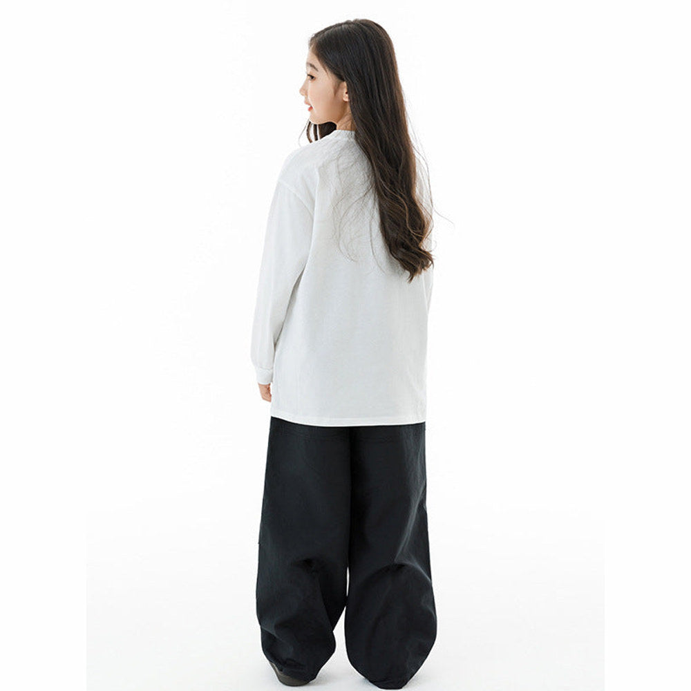 MyKids-USA® Kids Girls Long Sleeves Letters Pattern Sweatshirt and Black Pants Clothing Set