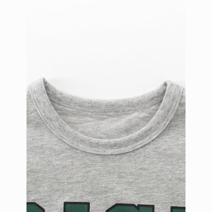 MyKids-USA® Boys’ Letters Pattern T-shirt in European and American Style