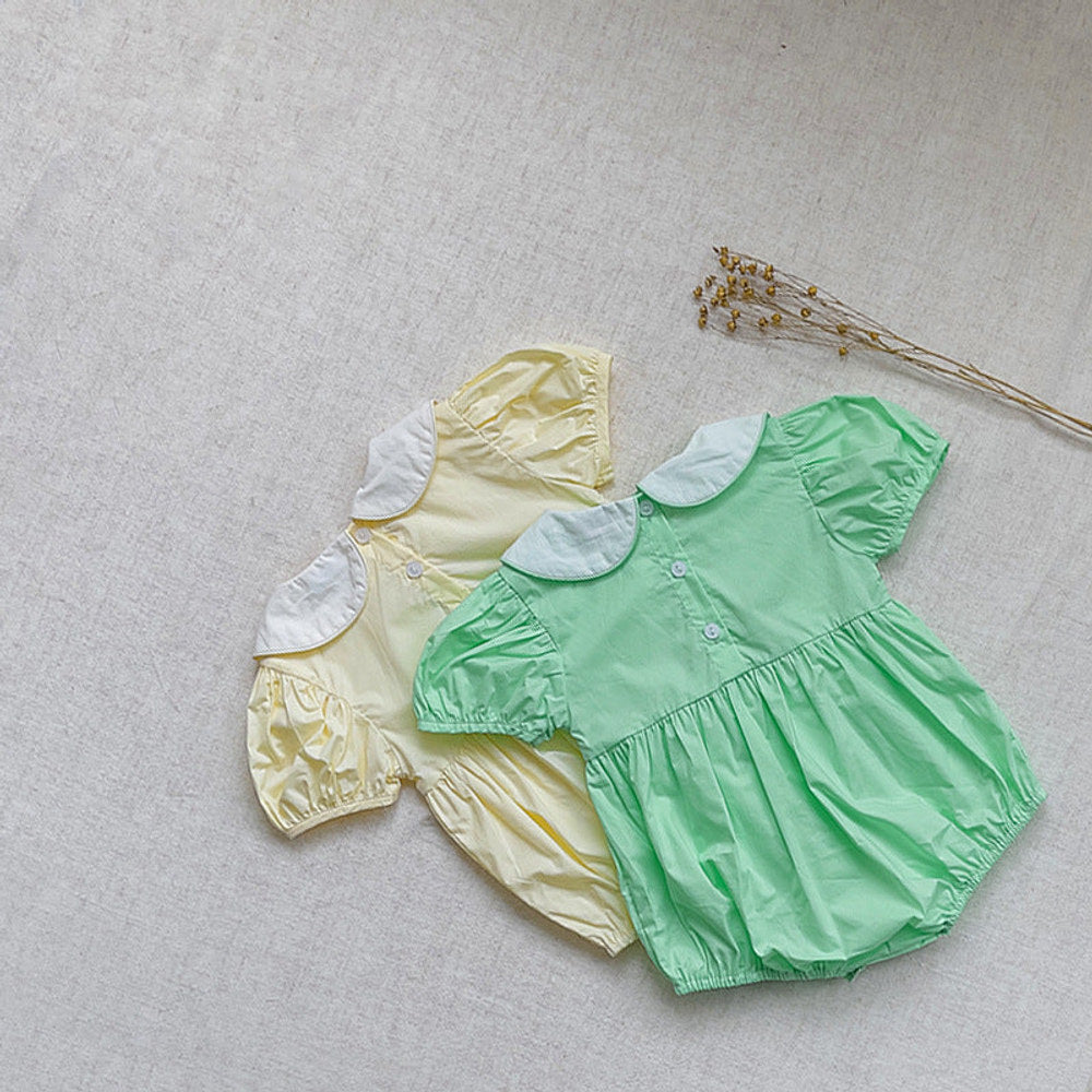 MyKids-USA® Baby Girls Short Sleeves Cartoon Rabbit Pattern Bodysuit