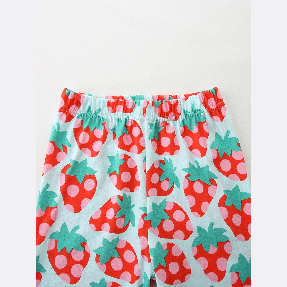 MyKids-USA® Baby Kids Girls Strawberry Shorts