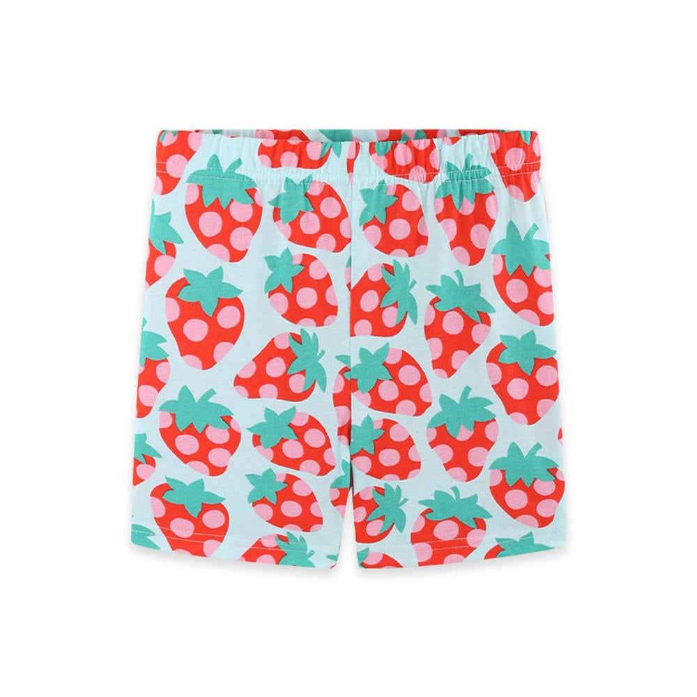 MyKids-USA® Baby Kids Girls Strawberry Shorts