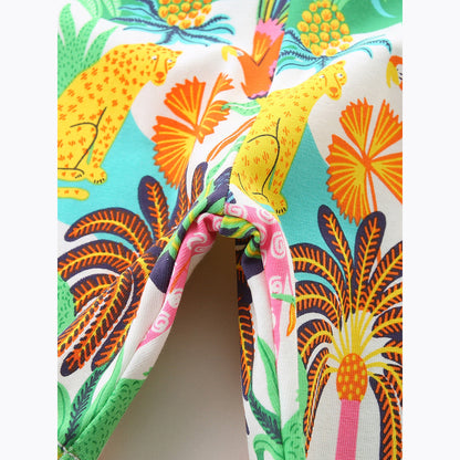MyKids-USA® Baby Kids Girls Jungle Cartoon Pattern Shorts