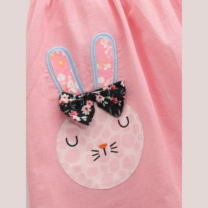 MyKids-USA® Cute Cartoon Rabbits Pattern Fly Sleeves Dress for Stylish Girls