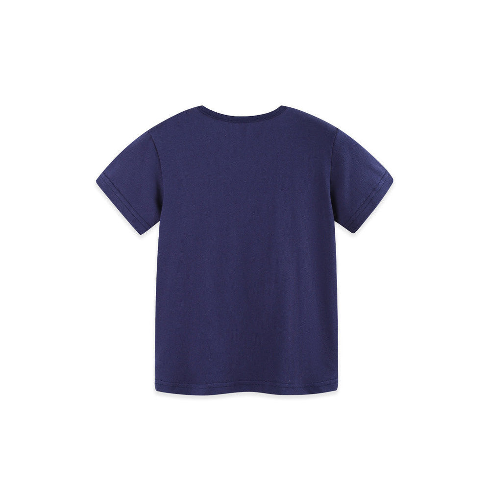 MyKids-USA® Girls’ Apple Pattern Short Sleeves T-shirt in European and American Style