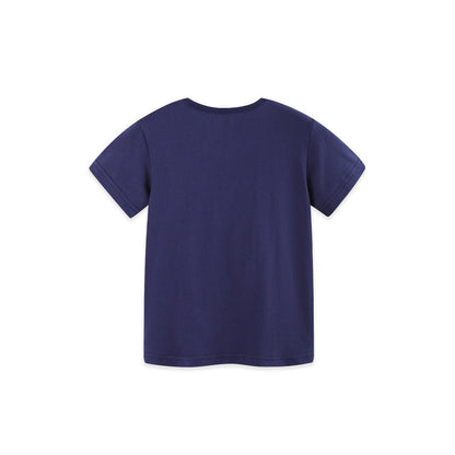 MyKids-USA® Girls’ Apple Pattern Short Sleeves T-shirt in European and American Style