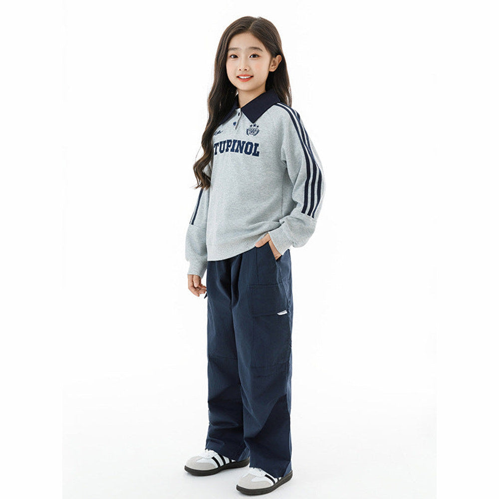 MyKids-USA® Kids Girls Long Sleeves Letters Pattern Sweatshirt and Solid Color Pants
