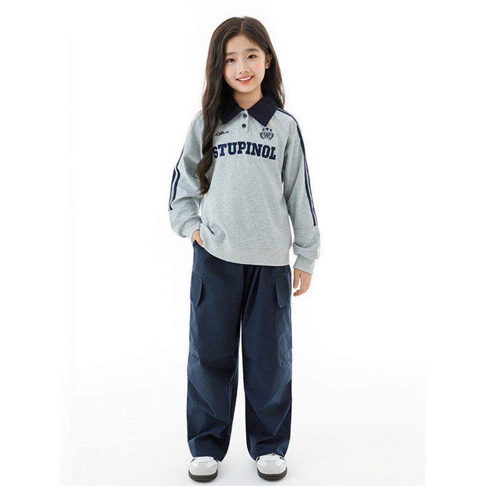 MyKids-USA® Kids Girls Long Sleeves Letters Pattern Sweatshirt and Solid Color Pants