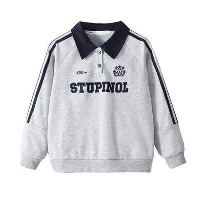 MyKids-USA® Kids Girls Long Sleeves Letters Pattern Sweatshirt and Solid Color Pants