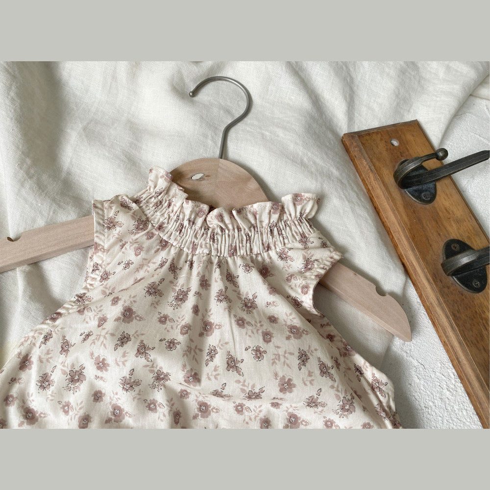 MyKids-USA® Summer Arrival Baby Girls Sleeveless Cute Floral Pattern Bodysuit