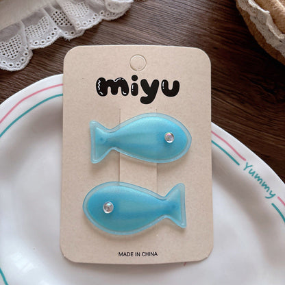 MyKids-USA® Collection of Cute Sparkly Fish Baby Clips
