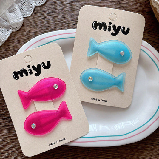 MyKids-USA® Collection of Cute Sparkly Fish Baby Clips