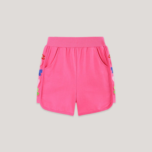 MyKids-USA® Baby Kids Girls Embroidered Shorts