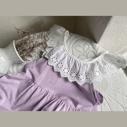 MyKids-USA® Summer Arrival Baby Girls Sleeveless Cute Flowers Hollow-out Pattern Collar Bodysuit