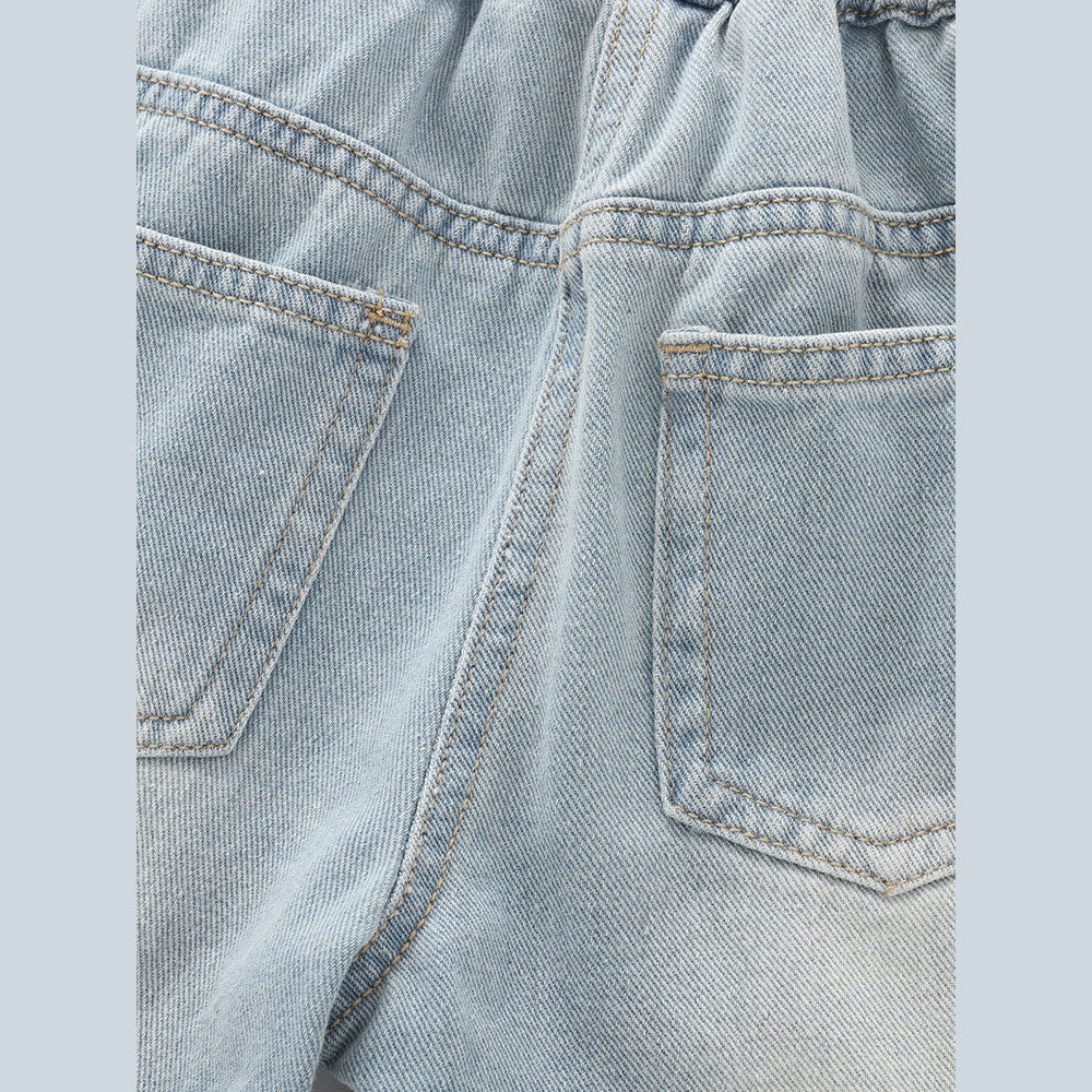 Arrival Summer Girls Striped Denim Shorts