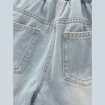 Arrival Summer Girls Striped Denim Shorts