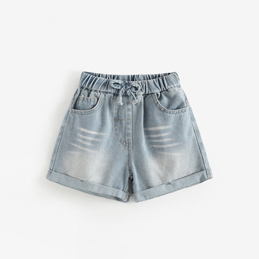 Arrival Summer Girls Striped Denim Shorts