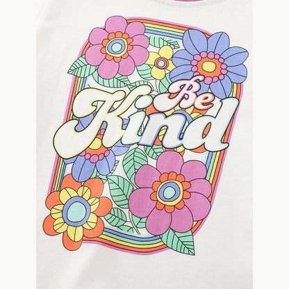 MyKids-USA® Arrival Summer Baby Kids Girls Short Sleeves Letters Pattern T-shirt and Floral Pants Clothing Set