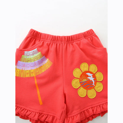 MyKids-USA® Arrival Summer Baby Kids Girls Embroidered Shorts