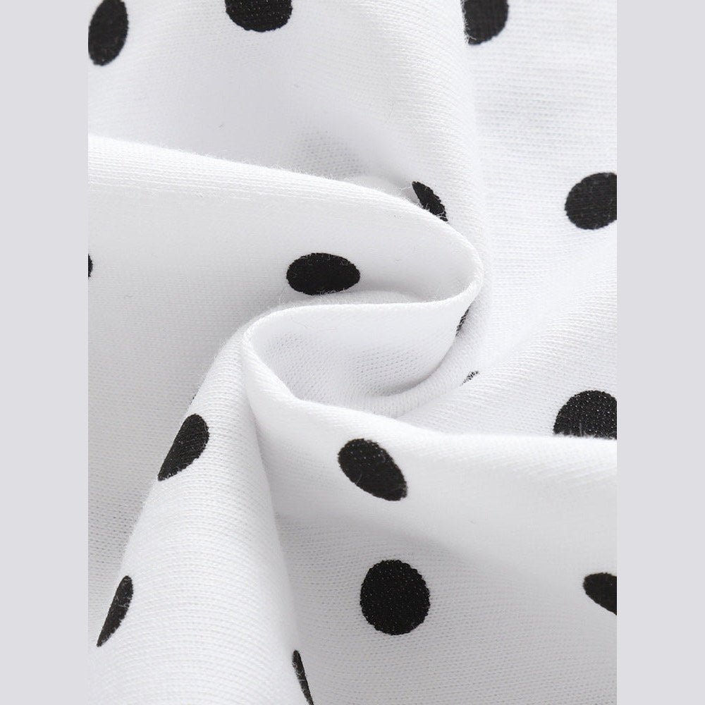 MyKids-USA® Arrival Summer Baby Kids Girls Short Sleeves Ladybird Pattern T-shirt and Dots Shorts Clothing Set