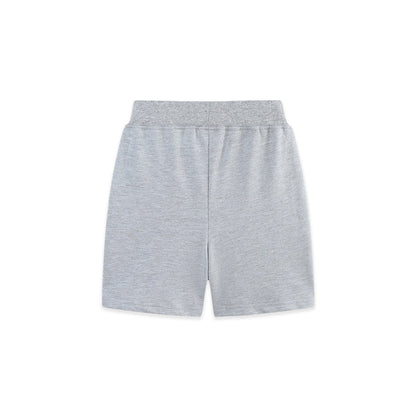 Summer Arrival Baby Kids Boys Cartoon Embroidered Pattern Grey Shorts